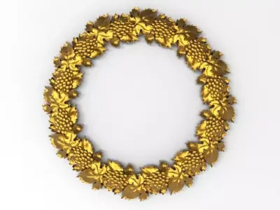 carved frame 3D model