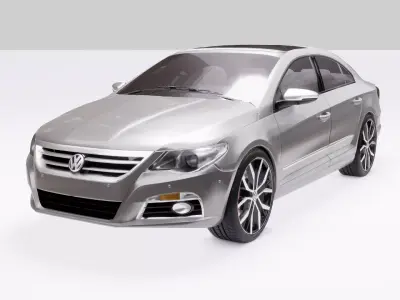 Volkswagen Passat Low-poly 3D model
