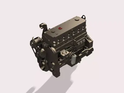 ISM QSM11 engine 3D print model