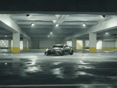 Parking Theme Environment  3D model