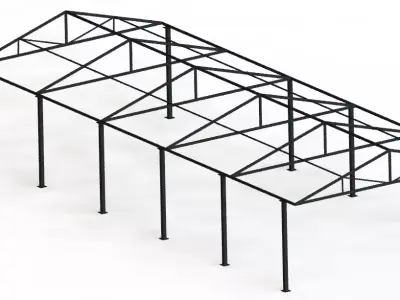 Structural shed 3D model