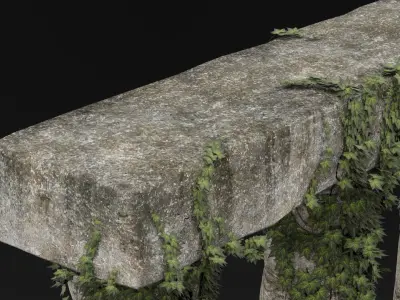 Greek Column Ivy 3D model