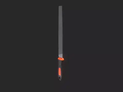 Square File 3D Model Low-poly 3D model