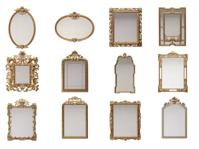 Classic Mirrors Collection 3D Model Pack