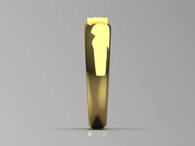 Man solitaire ring modern design model mr0234 3D print model