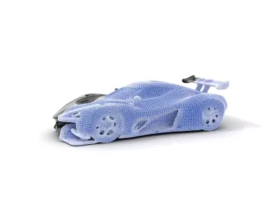 Sleek Racing Car model pack Low-poly 3D model