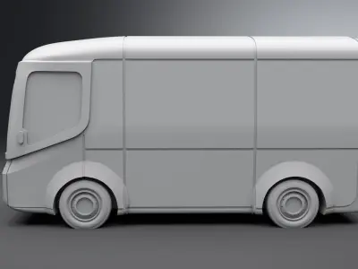 Arrival electric minivan scale model 3D print model