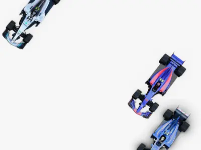 Formula 2017 cars pack 3 Low-poly 3D model