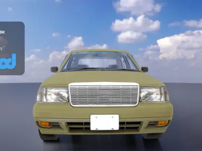 Vintage car 3D model by aaanimod