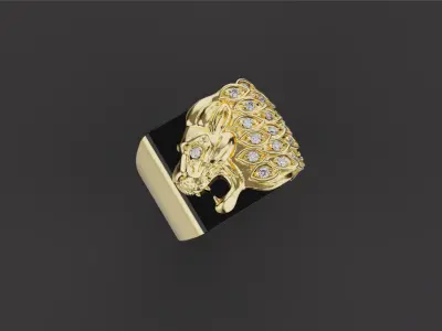 Lion Ring 30815 3D print model