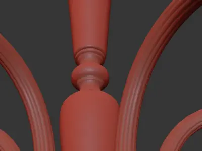 Chandelier Aprilia E 1 1 6 BW 3D model