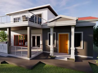 VILLA 3D model buy