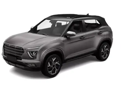 Hyundai Creta 2021  Low-poly 3D model