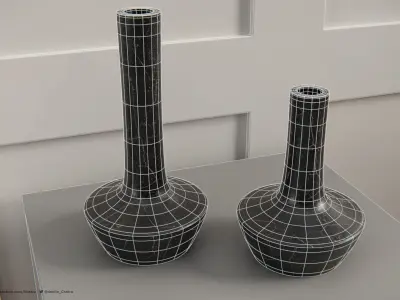 Decorative Vase -  4k Textures -  2 Sizes 3D model