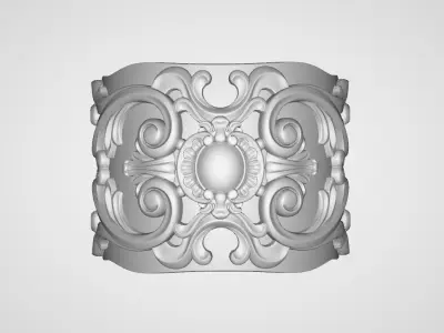 Cuff Bangle design 3D print model
