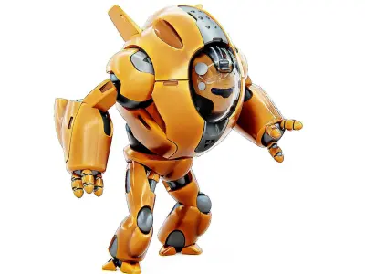 ASTRONAUT BOTV-3000 B Rigged for Unreal Engine - Unity - MIXAMO 3D model