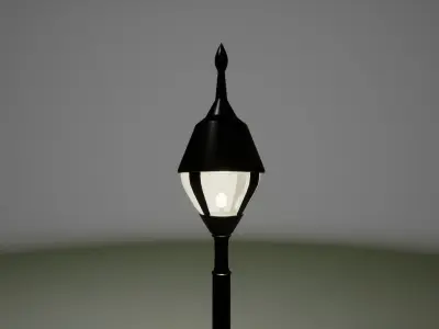 StreetProps street lamp Free low-poly 3D model