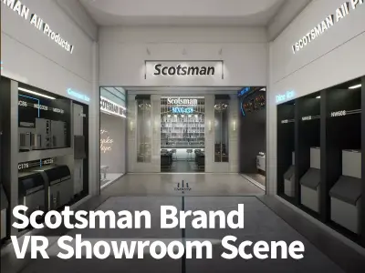 Scotsman Brand VR Showroom Scene 3D model
