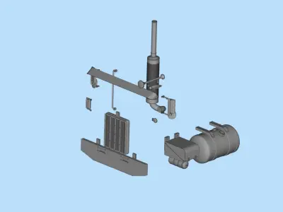 3D printing STL print Old American Truck Model KIT 3D print model