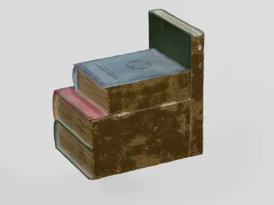 Wooden Ornament Bookend 3D scan PBR 4K textures 3D model