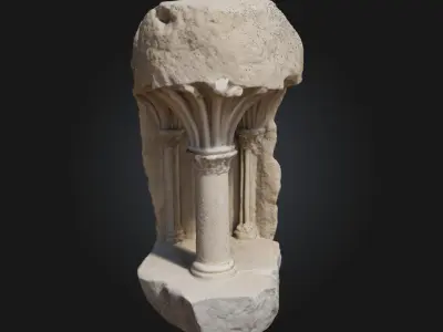 Gothic Arch Fragment  Echoes of a Sacred Past 3D model