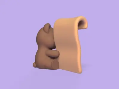 Bear Notes 3D print model