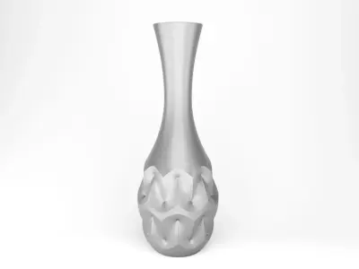 Curvy Flower Vase 3D print model