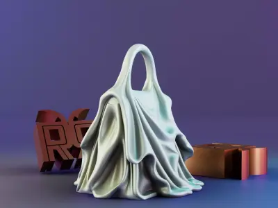 Melted Art Bag 3D print model