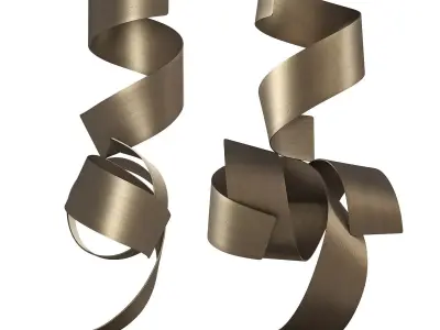 Modern Metal Sculpture 3D model