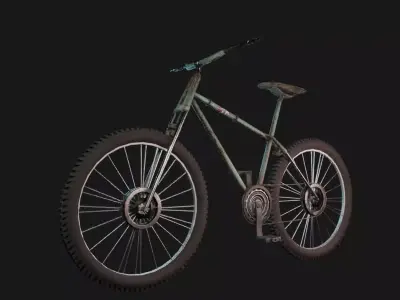 Retro Bicycle  Low-poly 3D model