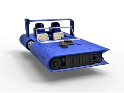 M-68 Landspeeder of Han Solo Scale 1 to 24 3D print model