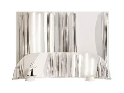 Headboard Snow 3D model
