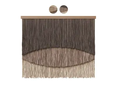 3D Wall Art 006 Macrame 01 3D model