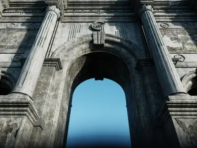 Ancient Roman Triumphal Arch High Quality 3D Model 3D model