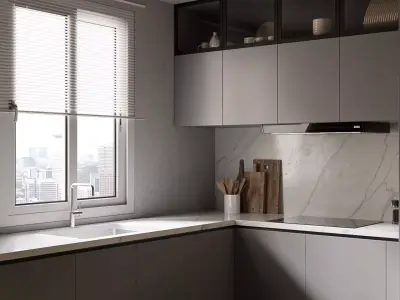 Kitchen Cabinet Set 3D model