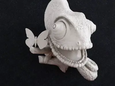 Chameleon butterfly Wall decor 3D print model