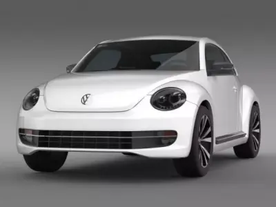 VW Beetle 2012 3D model