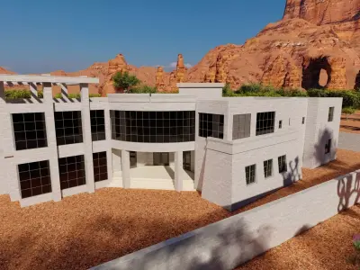 House King-villa-modern house 3D model purchase