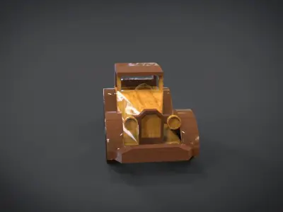 Toy car Low-poly 3D model