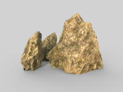 Aquarium Stones V2 3D model