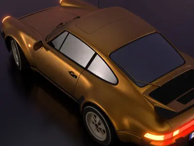 porsche 911 classic LowPoly Low-poly 3D model