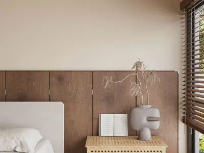 Retro bedroom 3D model