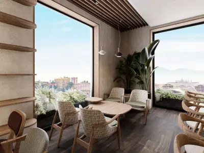 Coffee Shop Bar 3D model