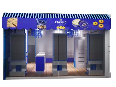 Model shop Store market sweet Biscuits and cookies selling a268  3D model