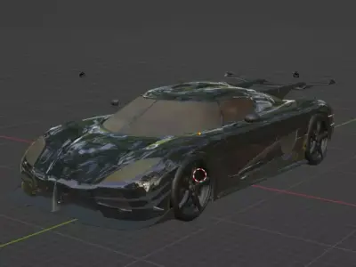Koenigsegg Agera Model 3D Low-poly 3D model