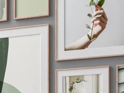 Photo Frames Set  82 3D model
