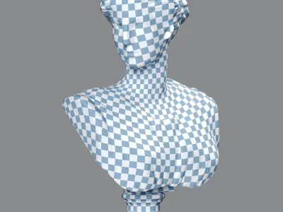 Artemis Bust Ancient Greek Goddess of Hunt 3D model