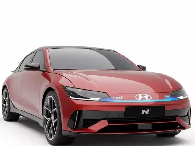Hyundai IONIQ 6 N Inspired Low-poly 3D model