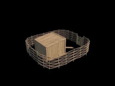 Chicken house 3D model