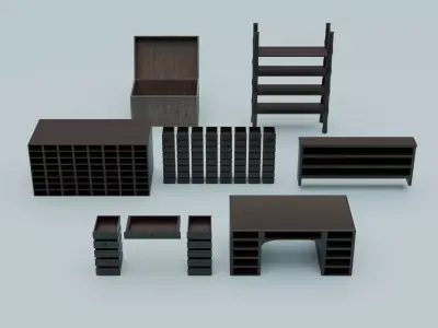 GAME READY SAFE ROOM ASSET PACK Free low-poly 3D model